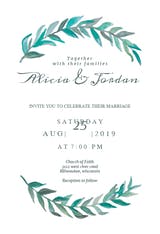 Bay Laurel - Invitación De Boda